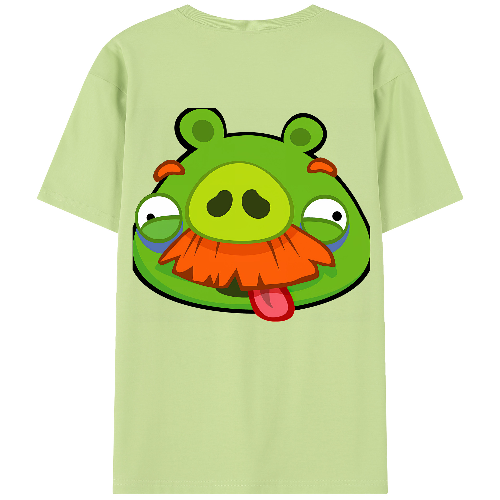 （画像用） Angry Birds アングリーバード 綿100％半袖Tシャツ（背面プリント）